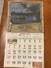 Vintage 1952 Lake Tomahawk Wisconsin Good Sportsman Wall Calendar picture
