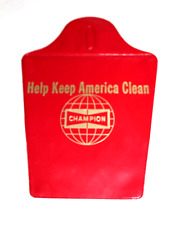 1966 CHAMPION SPARK PLUGS HELP KEEP AMERICA CLEAN VINTAGE AUTO TRASH BAG RARE picture