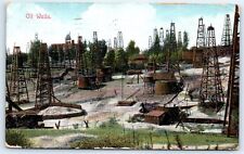 Postcard CA 1908 Los Angeles Oil Wells D5 picture