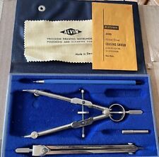 Vintage Alvin Compass Precision Drawing Drafting Engineer Tools Germany   picture