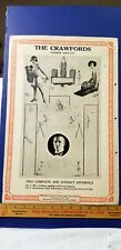 Antique 1926 Vaudeville Act Poster THE CRAWFORD'S Superior Aerialists Trapeze B6 picture