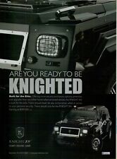 2010 Knight XV Conquest Vehicle Built for the Elite Armored VINTAGE PRINT AD picture