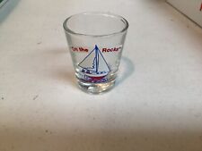VTG (On The Rocks ) Sail Boat  clear glass 2 1/4