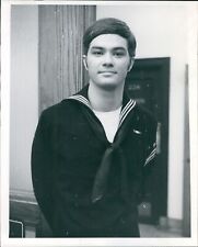 1971 Larry Lemmerman Hairy Naval Officers Wig Great Lakes Sailor 8X10 Photo picture