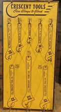 Vintage Crescent Tools Give Wings to Work Advertising Display Board Adj. Wrench picture