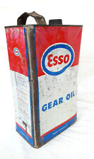 Vintage Old Antique Rare Original Esso Gear Oil Adv Big Fine Tin Box,Collectible picture