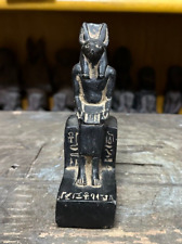 UNIQUE ANCIENT EGYPTIAN ANTIQUES Black Statue Of God Anubis Egyptian Pharaonic picture