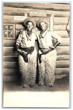 c1910's Cowboy Western Studio Wooly Chaps Bandanas Arizona RPPC Photo  Postcard picture