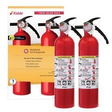 Kidde Dry Chemical Fire Extinguisher 2 Pack Home Car Garage Kitchen 1-A:10-B:C picture