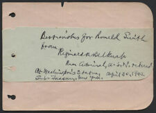 REGINALD R. BELKNAP - AUTOGRAPH NOTE SIGNED 04/30/1942 picture