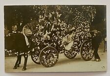 Antique Postcard Decorated Carriage Flowers and Ribbons Divided Back picture