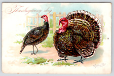 Postcard Thanksgiving Day Raphael Tuck Embossed picture