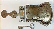 Midieval Door lock with original Key. Highly Collectible 1600's-1700's picture