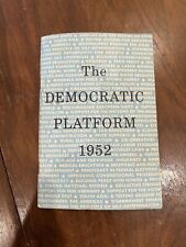 The Democratic Platform 1952 Published by the Democratic Natl. Committee  picture