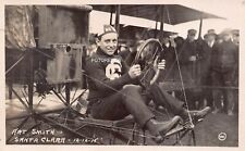 Art Smith at Santa Clara California 1915 - Aviator - Early Aviation - RPPC picture