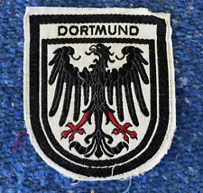 Dortmund Germany Vintage fabric souvenir patch  Embroidered black Red White picture