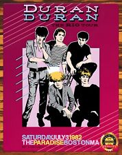 Duran Duran - The Paradise Boston 1982 Rio Tour - Metal Sign 11 x 14 picture
