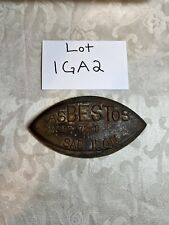 Asbestos 72 A Sad Iron Cast Iron Rusty Door Stop Laundry Sewing Room Collectible picture