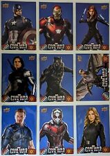 2016 Upper Deck Captain America Civil War Walmart Exclusive Blue 50 Card Set picture