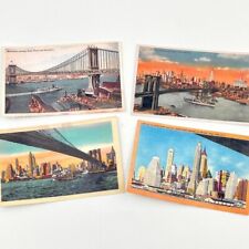 New York City NYC Skyline Manhattan Brooklyn Bridge Souvenir Fridge Magnet 2.5x4 picture