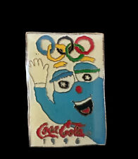 PIN ATLANTA 1996 OLYMPIC GAMES MASCOT BLUE IZZY SPONSOR COCA COLA picture