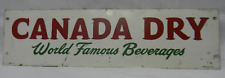 Vintage Canada Dry World Famous Beverages Tin Porcelain C887-3 picture