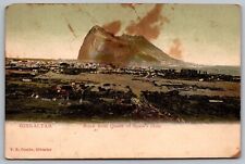 Gibraltar Rock Queen Spains Chair Pm Postcard picture