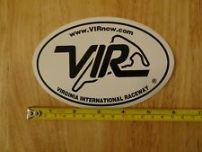 VIR Virginia International Raceway Bumper Sticker Decal w Circuit Outline picture