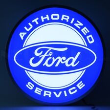 FORD AUTHORIZED SERVICE 15 INCH BACKLIT LED LIGHTED SIGN picture