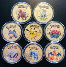Pokemon Gold And Silver Collectable Coins - Charizard Mewtwo - Rare Coin Bundle picture