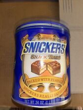 1984 TIN SNICKERS SNACK MARS BARS METAL CAN 7.5
