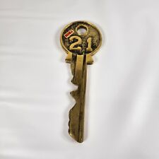Vintage BRASS KEY #21 Number 21 Large Paper Weight England Unusual Unique picture