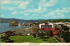 SUVA, FIJI ~ Port Of Suva & Waterfront c.1975 Postcard picture