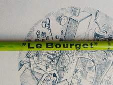 Interesting french pencil 50's with advert LE BOURGET, VTG FRANCE picture