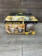 Vintage John Deere Collectible Gibson Set of 4 Coffee Mugs New picture