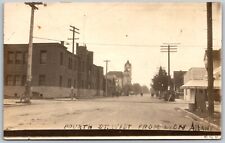 Postcard RPPC OR Albany Oregon 4th St West From Lyon Armory Building c1910s R12 picture