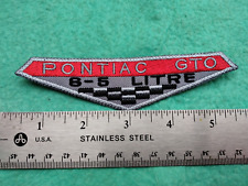 Pontiac GTO 6- 5 Litre Parts Service Dealer Uniform Patch picture