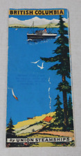 1920's Union Steamships travel brochure British Columbia picture