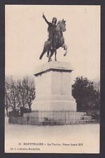 FRANCE, Postcard, Montpellier, Statue Louis XIV, Posted picture