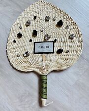 GUCCI Handmade Straw Embellished Hand Fan  picture