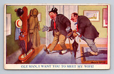UDB Comic Art Postcard Ole Man I Want You to Meet My Wife Donald McGill JAGG picture