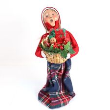 Byers Choice Christmas Caroler Woman With Present Basket 1997 Numbered #5/100 picture