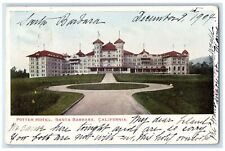 1904 Santa Barbara California Potter Hotel Restaurant Building Antique Postcard picture