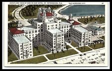 St Petersburg Florida Aerial View Don Ce Sar Hotel Postcard Posted 1932   pc291 picture