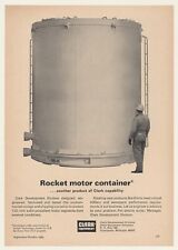 1964 Clark Equipment Titan III-C Rocket Motor Container Print Ad picture