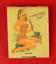VINTAGE GRANDE TAILORS PROVIDENCE RI I CAN COOK GIRLIE MATCHBOOK MATCHES RARE  picture