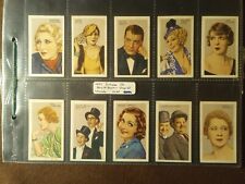 1935 Gallagher LTD Stars Of Screen And Stage Complete Set 48 picture