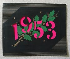 Vintage 1953 Holiday Greetings Card From Trinidad National Bank picture