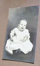 Vintage Real Photo Postcard Unmailed Baby Edward Wolfe Davis Jr Age 5 Months picture