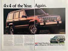 1988 Jeep Grand Cherokee 4x4 Two Page Print Ad picture